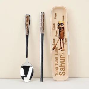 이탈리안브레인롯 올스텐 수저 클리어케이스세트 유치원 어린이집 초등학생 휴대용 젓가락숟가락