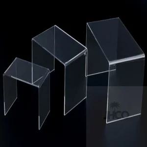 JHCO 직사각 디귿형 아크릴 진열대 작은진열대마트매대 진열매대