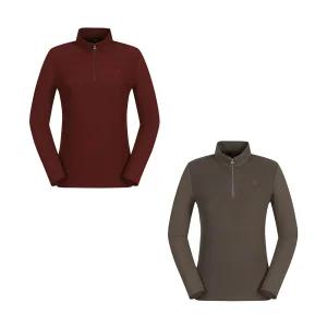 웨스트우드 여성 골지 믹스 집업 티셔츠_WN3WTTS304