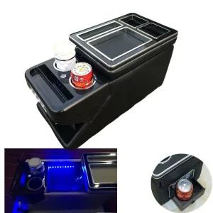 모하비 2열 콘솔 통로 박스 뒷좌석 컵홀더 수납박스 새들브라운