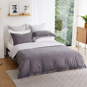 [갤러리아] 레이블2 고밀도순면 홑겹이불커버 세트 K