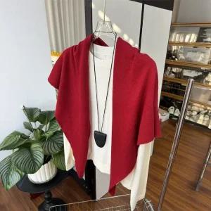 안나 니트 숄 스카프 레이어드 어깨숄