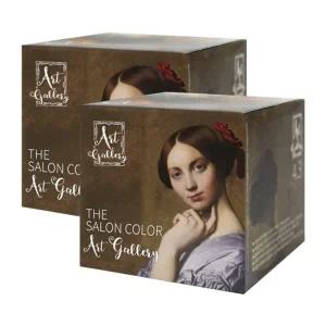 순수 더 살롱 컬러 아트 갤러리 4.3 밀크 브라운X2개/순수 염색약 흰머리 뿌리 새치커버 셀프