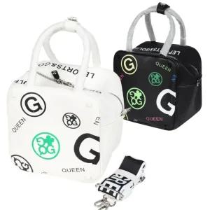 깔끔한 로고 패턴 레터링 여성 골프 큐브 토트백 파3 무난템 봄신상