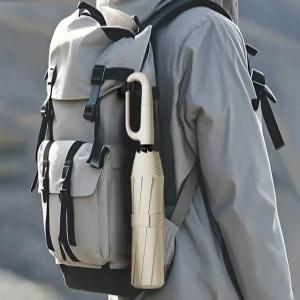 강력 방수 이중창살 자동우산 카라비너 휴대용 접이식 우산