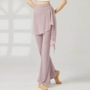 라인댄스복 쉬폰 랩 라틴댄스복 팬츠 캉캉 라인댄스