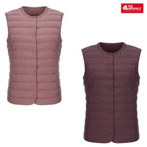 [하프클럽/레드페이스]여성 멜란하이라이트구스라운드우먼베스트 REWFVEF20550