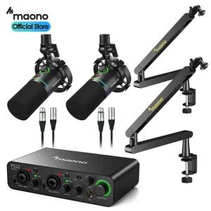 [마오노]PS22 라이브 2인 방송용 유튜브 틱톡 녹음용 오인페 마이크 올인원 패키지5