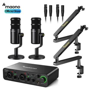 [마오노]PS22 라이브 2인 방송용 유튜브 틱톡 녹음용 오인페 마이크 올인원 패키지3
