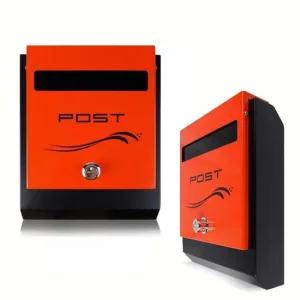 인테리어 벽걸이 장식 소품 편지 우편 보관함 오렌지 우편함 우체통 주택우편함 스탠드우편함