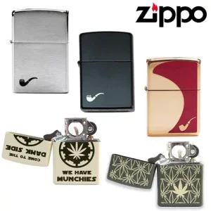 ZIPPO 파이프용 지포라이터 모음전 5종 심지,부싯돌,오일133ml 풀세트