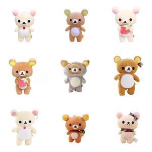 딸기 리락쿠마 봉제 장난감, 귀여운 애니메이션 곰 인형, 테디 베어, 커플 ,