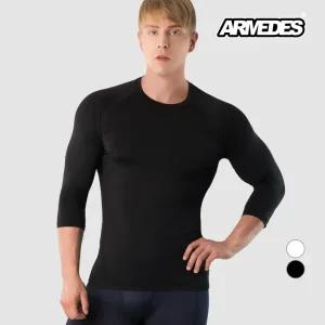 아르메데스 남성용 7부 테크핏 언더레이어 상의 AR-143