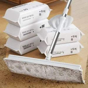 자동 이지탭 원터치 25cm 넓이 물걸레밀대 밀대청소기