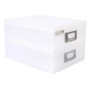 서랍형 멀티 2단 수납 박스  중형) 소품 정리 보관함 다용도정리함 네오아이박스 서랍식수납박스