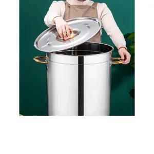 스텐냄비 대용량 삼계탕 찜통 업소용 스텐 육수통 20L-30x32cm(인덕션 전용)