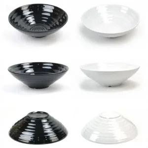 블랙 화이트 중식 일식 짜장 짬뽕 우동 라면 국수 그릇 면기 면그릇 덮밥 비빔밥 그릇 지름 26cm 9호