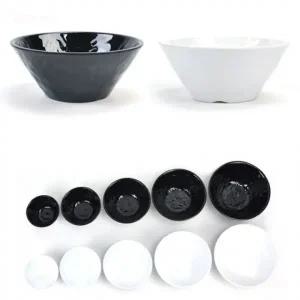 블랙 화이트 한식 비빔밥 대접 일식 덮밥 카레 그릇 라면 국수 우동 짬뽕 그릇 지름 20.3cm 22.8cm