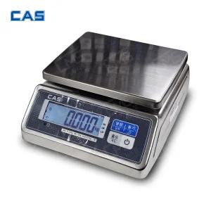카스 방수 전자저울 SWII-3CWS 3kg (1g) LCD 건전지타입 방수저울 수산시장 계량