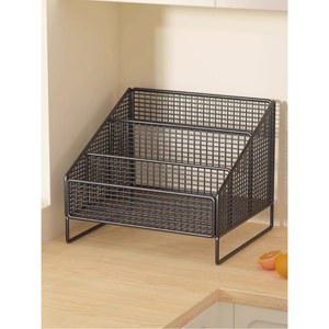 문뒤선반 주방 보관함 양념 주최자 금속 선반 조미료 병에 설치가 필요하지 않음 다기능 가정용