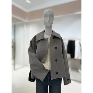 [롯데백화점]SOUP 싱글카라  크롭 울재킷  SBAJK901