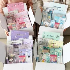 [갓샵] 산리오 문구세트 학용품 베이직 선물 세트 입학 어린이날 시나모롤 포차코 마이멜로디 쿠로미 굿즈]