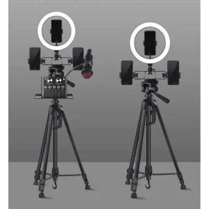 스마트폰 조명 거치대 유튜브 틱톡 라이브방송 삼각대
