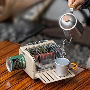 샤인인터 휴대용 미니 캠프 가스 카트리지 히터 부탄 실내 무연 화로 아웃도어 손난로 캠핑용