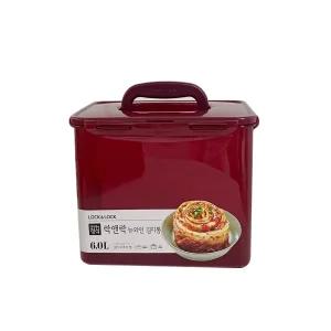 락앤락 뉴와인 김치통 6.0L HPL827DWN 손잡이 밀폐용기