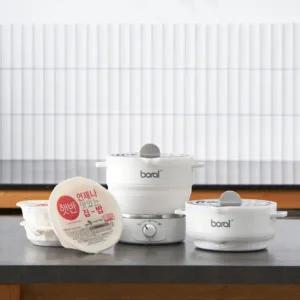 지티스 휴대용 접이식 전기포트 A타입 여행용 햇반 커피 분유포트