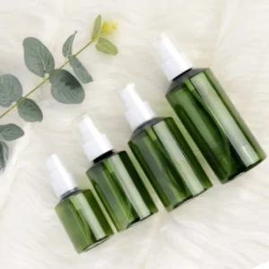 펌프형 투명 플라스틱 녹색 병 여행용 소분 용기 손소독제 천연 아로마 화장품 샴푸 로션 공병 만들기 재료