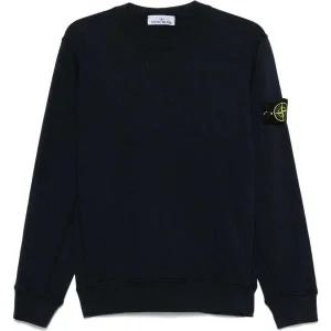 [스톤아일랜드](당일) 25SS 스톤 아일랜드 와펜 패치 네이비 맨투맨 S156100020 S0060 V0020