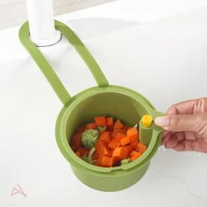 싱크대 수전 걸이 국물 처리기 심플한 탈부착식 플라스틱 거름망 택1