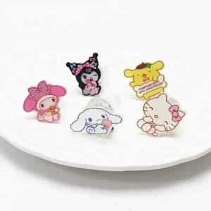 [콩심팥심]팬시 반지 5개세트 LED 아크릴 캐릭터