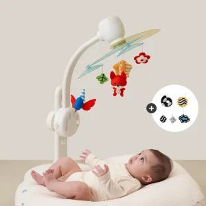 하베브릭스 신생아 아기 모빌 양방향 흑백 컬러 인형 거치대 풀세트