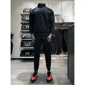 [언더아머](대전신세계)1386016-001 1373882-001 남성 UA 아이콘 플리스 기모 반집업 조거팬츠 트레이닝...