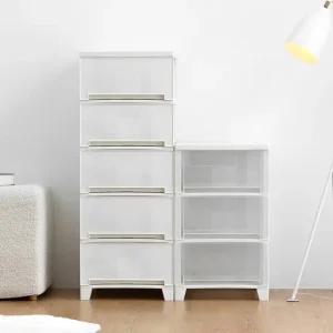 국내제작 튼튼한 홈클로젯 플레인 3단 5단 서랍장 틈새 슬림 깊은 수납장 투명 서랍장