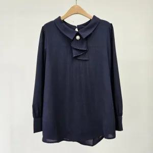 빅사이즈 509 리본스카프카라블라우스 DLOS767