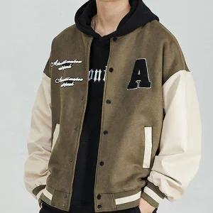 패션 캐주얼 베이직 야구 점퍼 데일리 남자 외출 자켓 레트로 패딩