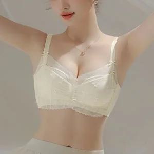 레이스 뽕브라 부유방커버 가슴 잘모아주는 노와이어 속옷