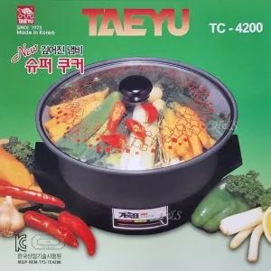 태유4200 2.4L 일체형 멀티쿠커 전기냄비 전골냄비 슈퍼쿠커_23141773