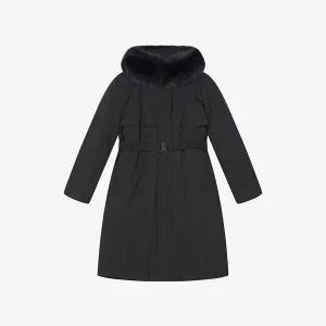 [롯데백화점]베스띠벨리 벨트 퍼 롱 패딩 자켓 BLDJY7626