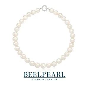 벨펄 약 13.5 ∼ 12mm 리얼 담수진주 화이트 목걸이