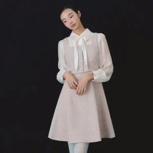 [롯데백화점]케네스레이디 리본타이 트위드 뷔스티에 원피스 (EGOPOK96)