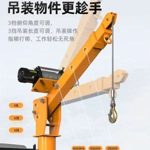 차량용 크레인 회전 12v 화물차 기중기 윈치 포터