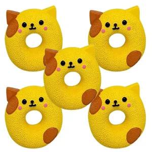 강아지 라텍스 장난감 도그 5P 도넛 삑삑이 토이 터그