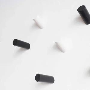 [골드스마일]나무 화이트 후크 백 우크 걸이 다용도 벽 고리 흰색