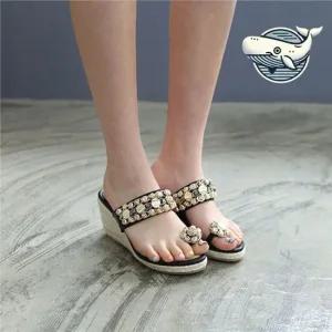 여름 발편한 키높이 웨지슬리퍼 데일리 엄마신발 웨지샌들 웨지힐 웨지힐샌들