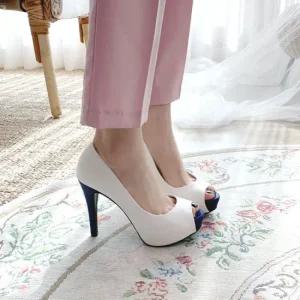 인기상품 오픈토 하이힐 키높이 여름구두 하객구두 가보시굽 [WA4B774_250918]