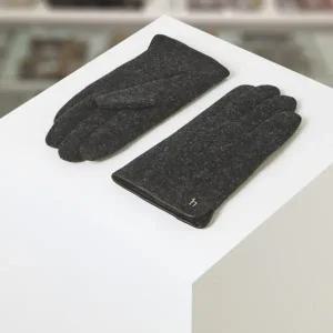 [헤지스](대전신세계)[선물추천]그레이 베이직 울 장갑 (스마트터치가능) HJGV5F022G3